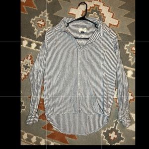 Universal Thread Striped Button Down Shirt